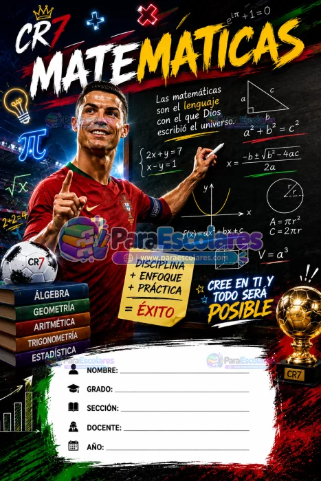 Ronaldo CR7 Matematicas Portugal Futbol 03